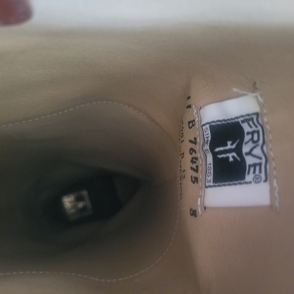 FRYE Riding Monogram High Pull On Boots in Cognac Size 11B - Picture 7 of 7